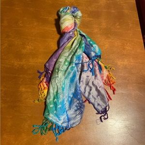 Pashmina/Silk Rainbow Scarf